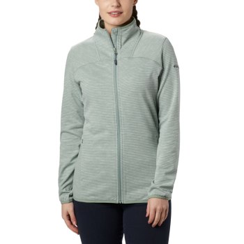 Columbia Jas Dames, Firwood Camp Striped Full Zip Fleece LichtGroen, 14QZWMFCU